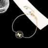 High Version V Jinshangjia Round Women's Fashion Light White Fritillaria Red Agate X Letter Cross Bracelet