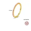 S925 srebrny pierścień srebrny row singiel diamentowy cyrkon marka Pierścień Koreański styl znakomity pierścionek europejski i amerykański trend hot kobiecy pierścionka biżuteria Walentynki Gift SPC
