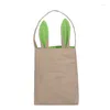 Party Decoration 10pcs/lot Good Quality Burlap & Linen Cotton 14 Colors Mixed Personalize Easter Bag Children's Tote