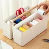 Storage Boxes Handle Caddy Basket Kitchen Box Bathroom With Portable Compartments Wooden Waterproof Organizer Desktop Shower