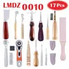 LMDZ DIY Leather Craft Tool Set Kit Hand Sewing Stitching Punch Carving Work Saddle Punching Cutting Tool Shoemaker Repair Tool