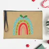 Buon Natale Clutch Borse per donne con cerniera con cerniera Casa di trucco cosmetico Stampato sacca da viaggio da viaggio Organizzatore Organizzatore di Natale Miglior regalo