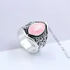 Zhenrong Wish Vintage Moonstone Ring Thai And Punk Style Exagerated Jewely al por mayor