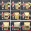 50/100pcs kraft paper zipper lock window bag brown re-sealable stand-up pouch coffee bean wedding festival food packaging