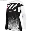 Koszulki rowerowe Tops damskie koszulki nietoperzy koszulki koszulki rowerowe Jersey Mountain Rowers offroad Jersey Motocross Sport -odzież Y240410