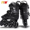 Professionell inline rullskridskor Vuxna hjul rullar 90A 72mm 76mm 4 hjul skridskor rullar sneakers skor skridskor sportstorlek 44