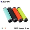 1 paire ZTTO MTB GRIPS GRIPS GRIPS GEL SILICONE GEL LOCK sur les poignées antidérapantes Ends pour MTB Mountain Pliage Bike Bicycle Pièces AG15