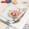 Planners Kinbor Planner Weekly Exquisite Spring Sakura Notebook Gift Box Set Surprise Cherry Blossom Agenda Kawaii School Supplies