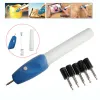 Electric Engraving Pen Opp Bag Or Paper Card Installed Engrav Tool Pen Metal Glass Wood Hand 2 Replacement Nibs Practical