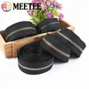 2/4Meter 3# 5# Metalen ritssluiting Tape Tas Tas Kleding Jacket Zwart Decoratieve ritssluiting per meter Reparatiekit Sewingaccessoires