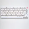 Tastaturen 1 Setzen Sie minimalistische weiße japanische Schlüsselkaps 120 Taste XDA -Profil PBT Keycap Dyesub für MX Switches Mechanische Tastatur IK75 Poker