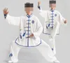 newest high quality bamboo plum flower embroidery tai chi clothing practise Kung fu suits wushu martial arts performance uniform
