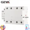 Geya Gyhc 4pole 100A AC 220V 230V 50 / 60Hz DIN RAIL MOADNIQUE AC MODULAR CONTRACTOR CONTRUTER CONTRUTER HOME HOTEL USE