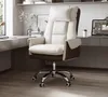 Chaise de bureau de canapé confortable, chaise de jeu, chaise de chaise en cuir en cuir en cuir en cuir en cuir en cuir avec repose-pieds et chaise pivotante inclinable