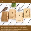 Notebooks 1pc Creative Wooden Kawaii Notebooks Diário de Livro da Hand Diy Diy High Gality Capa dura 32K Presentes de presentes