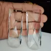 Lustre Crystal Camal 1PCS 89 mm en verre à facettes long Pendant Suncatcher Prisms pour l'éclairage des accessoires de décoration de mariage de bricolage