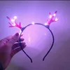 LED Rave Toy luminescence Headdress Cat Ear Rabbit Eared Hair Band with LED Flash Toys 1PCS 240410