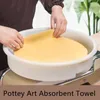 Absorberande keramik Art Pad Cleaning Cloth PVA Handduk Rund fyrkantig form för fixering av skivspelaren Clay Sculpture Modeling Tool