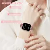 Regarde lige new mode smart watch dames bluetooth appelez la pression artérielle bricolage de cadran personnalisé bracelet étanche étanche.