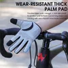 West Bicking Spring Autumn Men MTB Luvas de ciclismo Touch Tela Touch Luvas de bicicleta de dedo completo Luvas de motocicleta de verão meio mitts de dedos