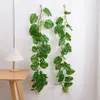 120 cm de palmeira tropical folhas de plástico artificial parede de guirlanda pendurada monstera grande para casa no jardim de estar decoração de teto