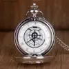 Pocket Uhren Luxus silberne Vintage Alchemist Quarz Pocket Halskette Kindergeburtstag Gedenkgeschenk Anhänger Clock Jungen Mädchen Y240410