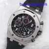 AP Ruch WISP WATK Royal Oak Offshore Series 42 mm kalendarz Red Devil Wampir Automatyczne mechaniczne zegarek mechaniczny Stal 26470st.oo.a101cr.01 Black Disc