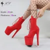 Boots Fast Shipping Faux Suede Stripper Platform Shoes Eu3544 Larger Size Sexy Extreme Heels Exotic Pole Dancing Ankle Boots