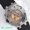 Grestest AP Wrist Watch Royal Oak Offshore Series 42mm Calendrier Timing Red Devil Vampire Automatic Mechanical Steel Watch Steel 26470st.OO.A101CR.01 Disque noir