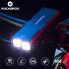 RockBros 2T6 LED Bicycle Light 10W 10000 MAH fiets voorlamp zaklampcyclingapparatuur MTB koplamp super heldere zaklamp