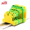 1PCS EK2.5 4 6 10 16 35/35 Szybkie mocowanie Zręczne złącze elektryczne Din Yellow Green Sak Rail Block