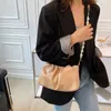 Hobo mode geplooide crossbody schoudertas wolk pu lederen kleine handtassen portemonnee dames parel luxe ontwerp onderarm tassen