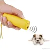 100pcs / lot 3 en 1 Anti-abrocheur Stop Bark Ultrasonic Pet Dog Training Device Trainer avec LED