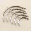 10 PCS/Lot Square Semicircle Glossy Silver Basic Metal Purse Frame Kiss Clasp Lock Diy Bag Accessoires 6.5/8.5/10.5/12.5/15/18 cm