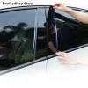 For Jaguar XJ XJL 2010-2019 Car Window B C Center Glossy Pillar Sticker PC Decorative Central Frame Strip Accessories Cover