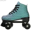 Skates à rouleaux en ligne clignotant des rouleaux de patins à rouleaux quad 4 roues de patinage de patinage glisse d'entraînement double row rows extérieur sport unisexe enfants adulte gi y240419 wiuq