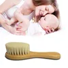 Pettine da bagno per bambini con nome personalizzato, pennello per capelli per bambini, lana naturale pura, massaggiatore neonato, baby shower e ospiti regalo