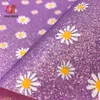 A4 20*30 cm Glow in The Dark Daisy Floral Stampato Fine Fea Incuola Fuce in pelle Fucile in pelle scintilla Bilancia fai -da -te Orecchino