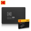 Drives Kodak SSD X120 SATAIII 128 GB 256 GB 512 GB 1TB Internt fast tillstånd hårddisk 550MB/s HDD 2,5 HD Notbokskiva för bärbar dator