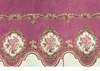 Top-Grade Chenille Exquisite Stickvorhänge Kopf für Wohnzimmer, Retro Blumenstangentasche/Pull Falten-Top-Vorhang Valance