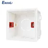 EsooLi New Desigh PVC Plastic Adjustable Mounting Box Internal Cassette 86*83*50 For 86 Type Switch and Socket