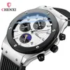 Orologi da polso chenxi top orologi per uomo sport sports impermeabile cronografo cronografo lunare fase quarzo orologio maschile