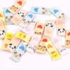 50pcs Tiger/Küken/Panda bedrucktes Stickerei Waschable Der Pflegeetikett für Nähzubehör