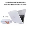 Case Complet Case لـ MacBook Pro 14 Case 2023 M3 Cover for MacBook Pro 16 Case M2 Air 15.3 Shell MacBook Air 13 Case M1 Hard Funda