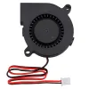 Kylning 2st GDSTIME DC 12V Blower Fan 50mmx15mm 50mm Dual Ball Bearing 3D Printer Cooling Fan 5cm 5015 Turbo Blower Radial Fan