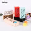 Stobag 10st Hollow Macarons Biscuit Box Long / Shortcake Cake Nougat Box Chocolate Paper Present Box Wedding Birthday Party