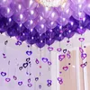 Chrom Silber romantische lila Luftballons Geburtstagsfeier Dekorationen Hochzeit Mädchen Geburtstag Home Party Babypartyzubehör Globos