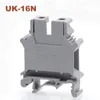 1/3pcs Din Rail Mount de vis Vis Borlier Bornier UK-16N Câble de fil électrique Connecteurs en laiton Morsettiera 101a