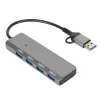 Hubs tipo C Hub 4 em 1 USB tipo C conector dual 5Gbps Habitação de metal USB C Patrenting para PC Tablet Phone Novo