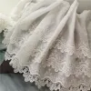 Super Wide Natural white Cotton100% Cloth Three/Two Layer Embroidered Lace Trim DIY Accessories Lace Fabric 36/23cm 3yards/lot